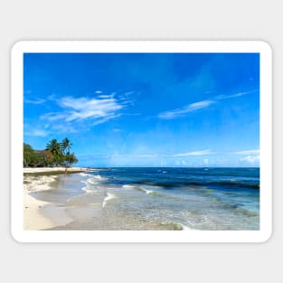 Dominican Republic Amber Coast Beach Strolling Sticker